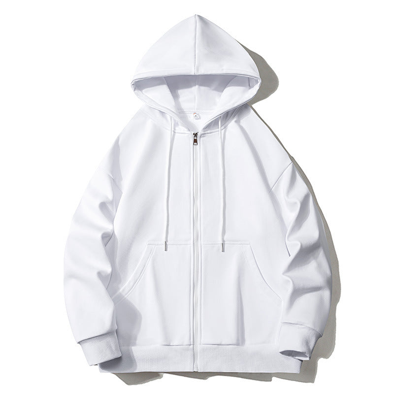 Large Size Mens Zip Up Hooded Jacket