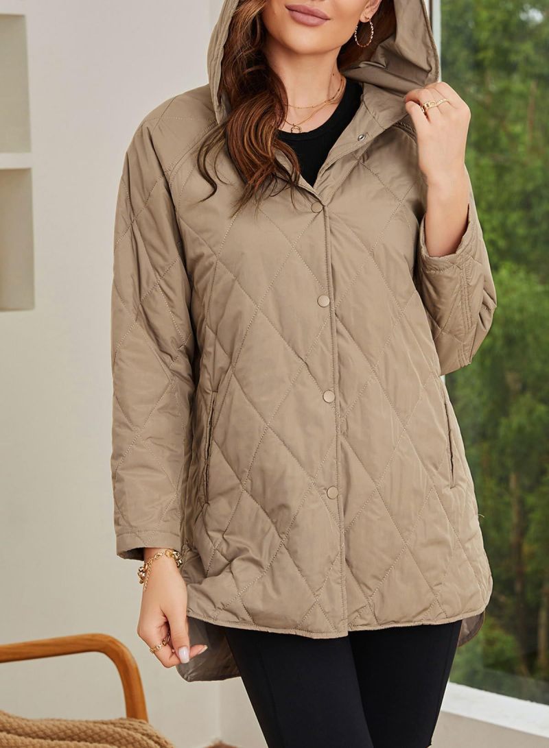 VogeLuxe | Women’s Diamond Quilted Jacket with Buttons