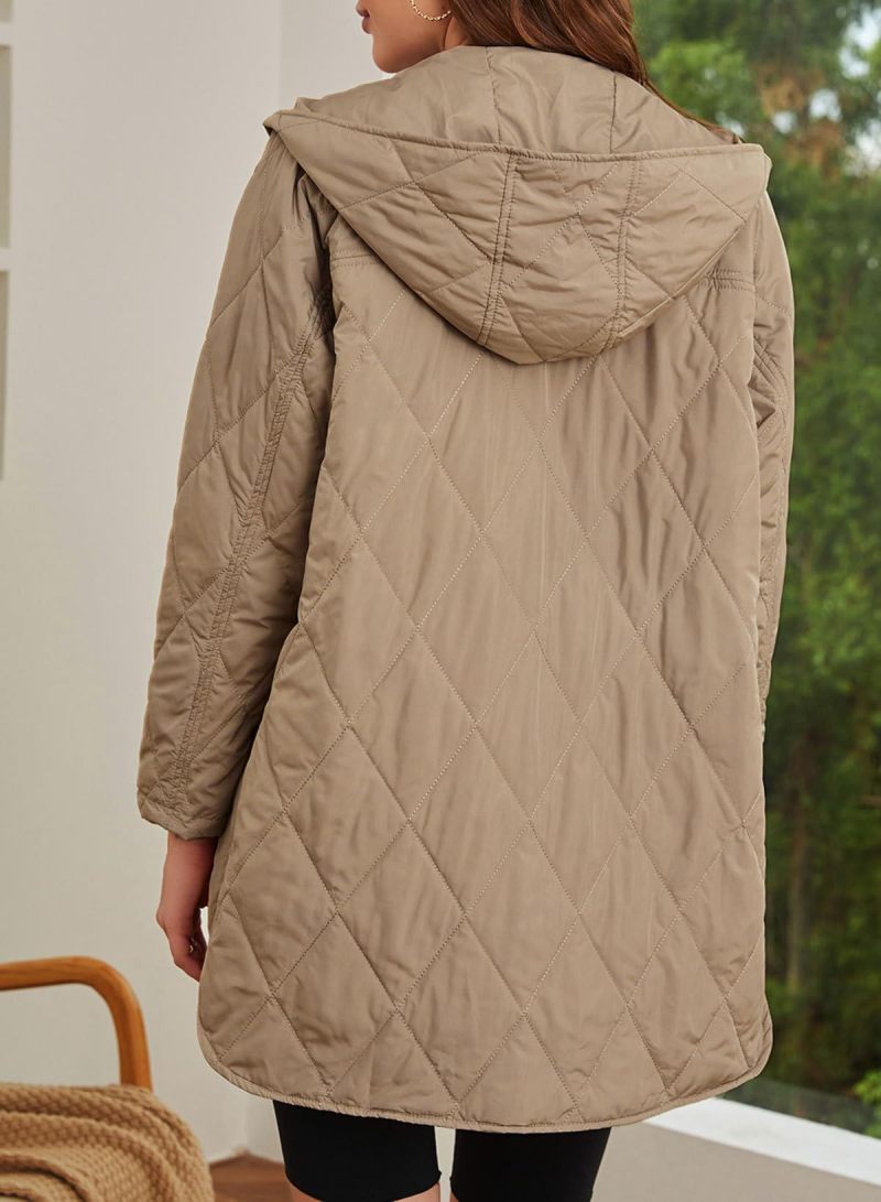 VogeLuxe | Women’s Diamond Quilted Jacket with Buttons