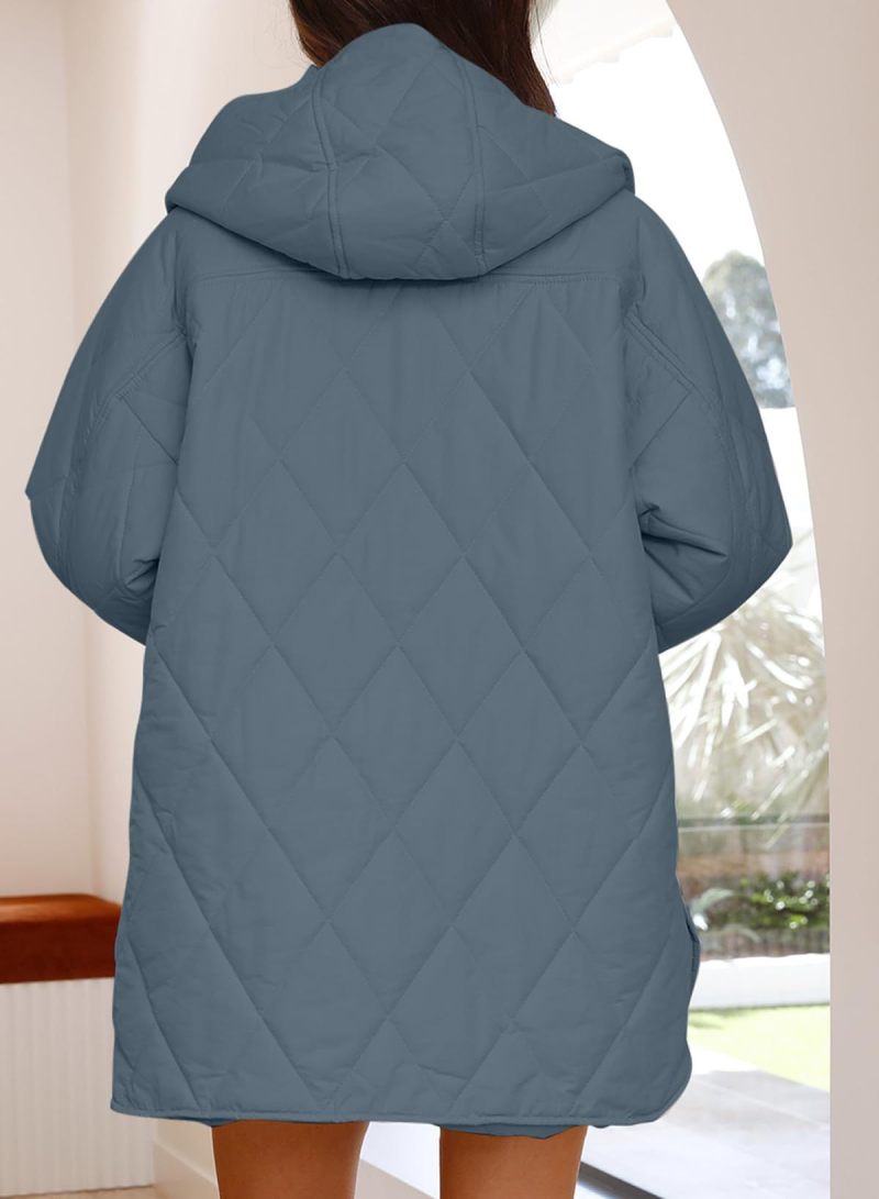 VogeLuxe | Women’s Diamond Quilted Jacket with Buttons