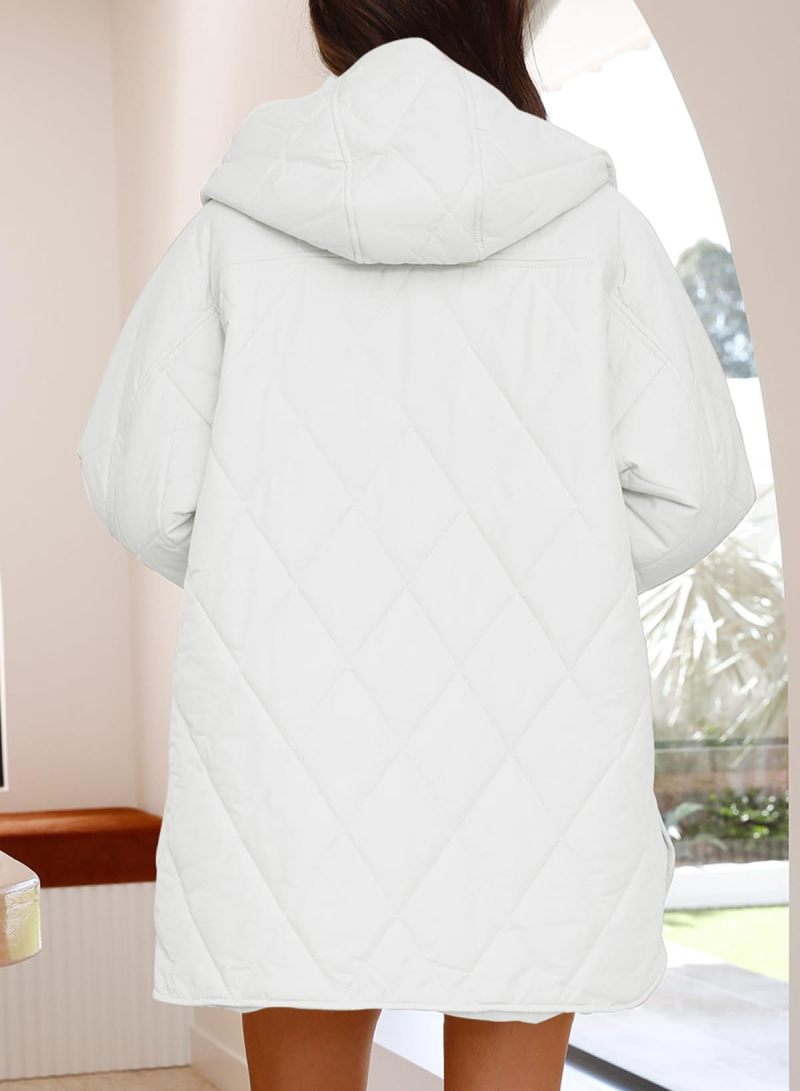 VogeLuxe | Women’s Diamond Quilted Jacket with Buttons