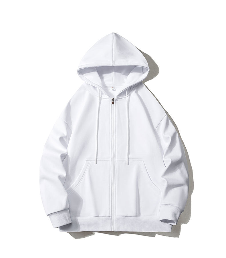 Large Size Mens Zip Up Hooded Jacket