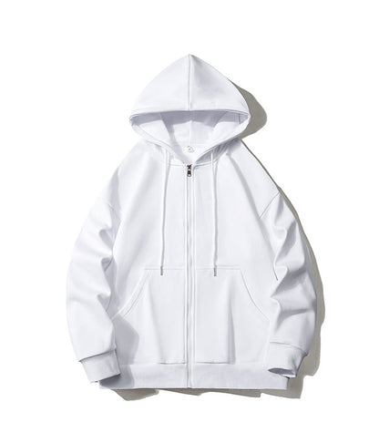 Large Size Mens Zip Up Hooded Jacket