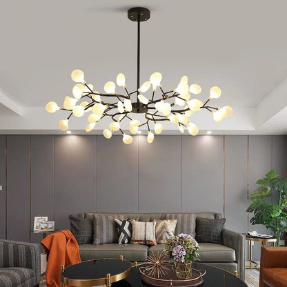 Luxury Gold Leaf Chandelier
