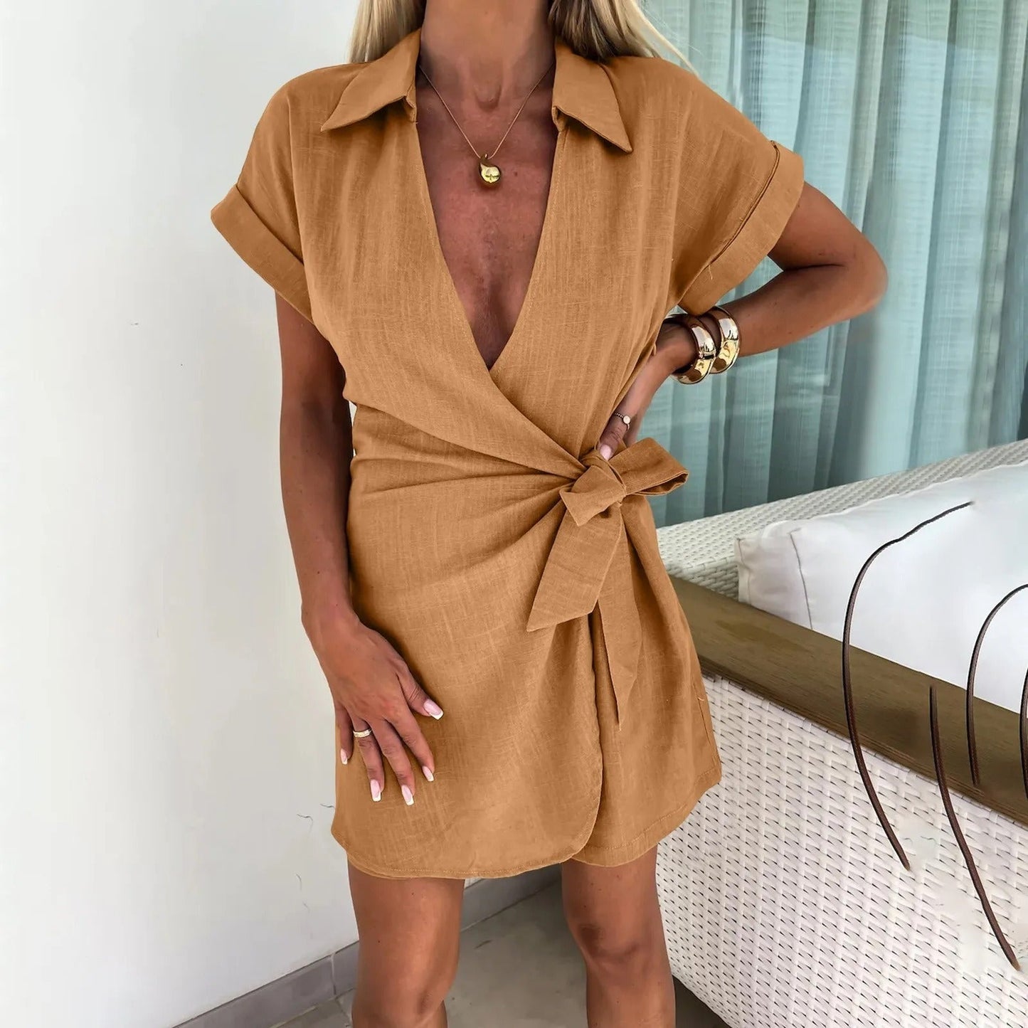 Chic Ladies' Sunny Short Dress