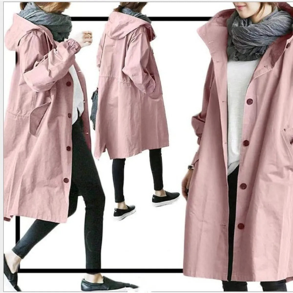 Waterproof Women's Parka with Adjustable Hood