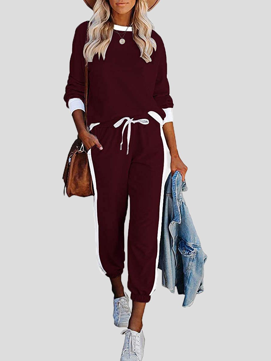 Soft Women's Casual Sweatshirt and Leggings Set - BritishElegance