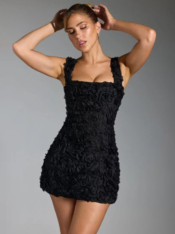 Sexy Floral Mini Dress for Ladies - VogeLuxe