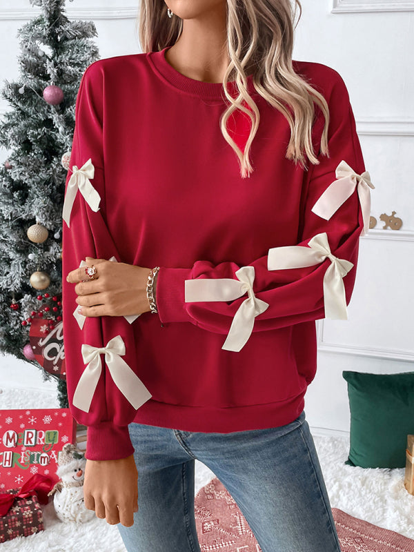 Festive Ladies Crew Neck Xmas Sweater - VogeLuxe