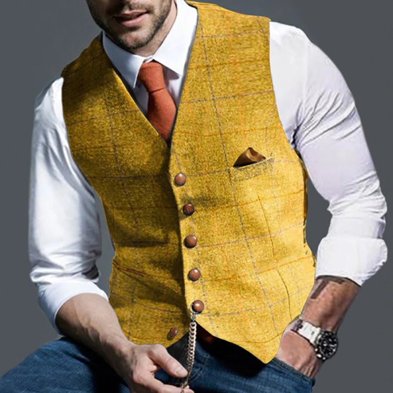 Slim Fit Men's V Neck Tank Top