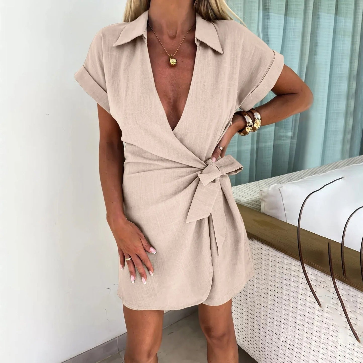 Chic Ladies' Sunny Short Dress