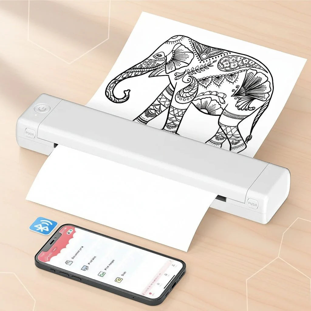 Compact Wireless Thermal Printer for Mobile Devices