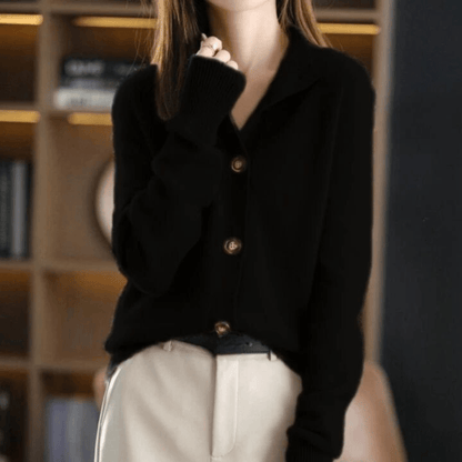 Cozy Women's Button Front Knit Sweater