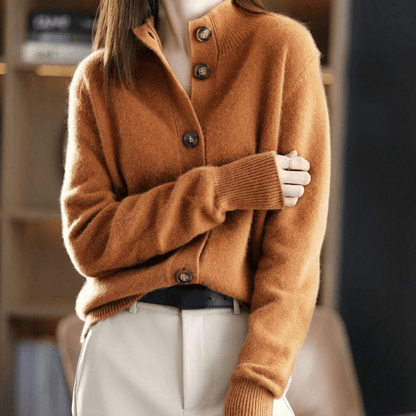 Cozy Women's Button Front Knit Sweater