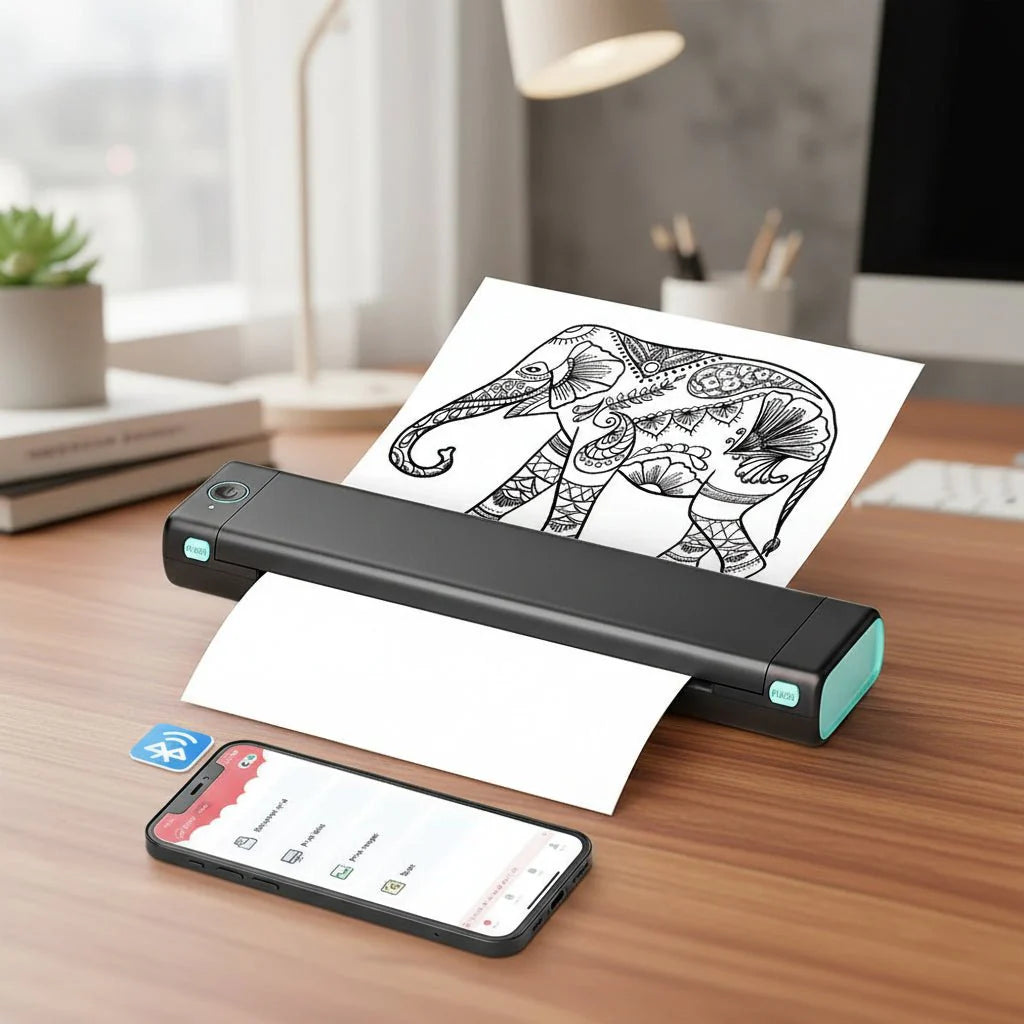 Compact Wireless Thermal Printer for Mobile Devices - VogeLuxe