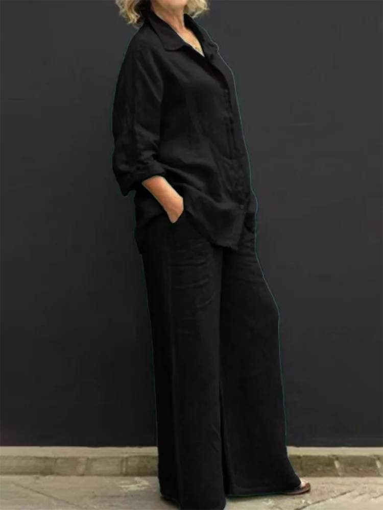 Comfy Women's Lounge Long-Sleeve Top and Jogger Pants Set