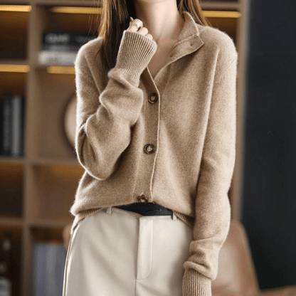 Cozy Women's Button Front Knit Sweater