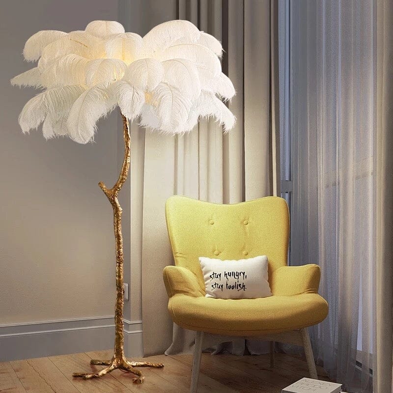 Soft Feather Style Floor Light - VogeLuxe
