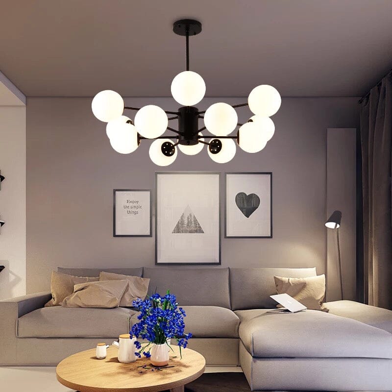 Sparkling Glass Globe Chandelier - VogeLuxe