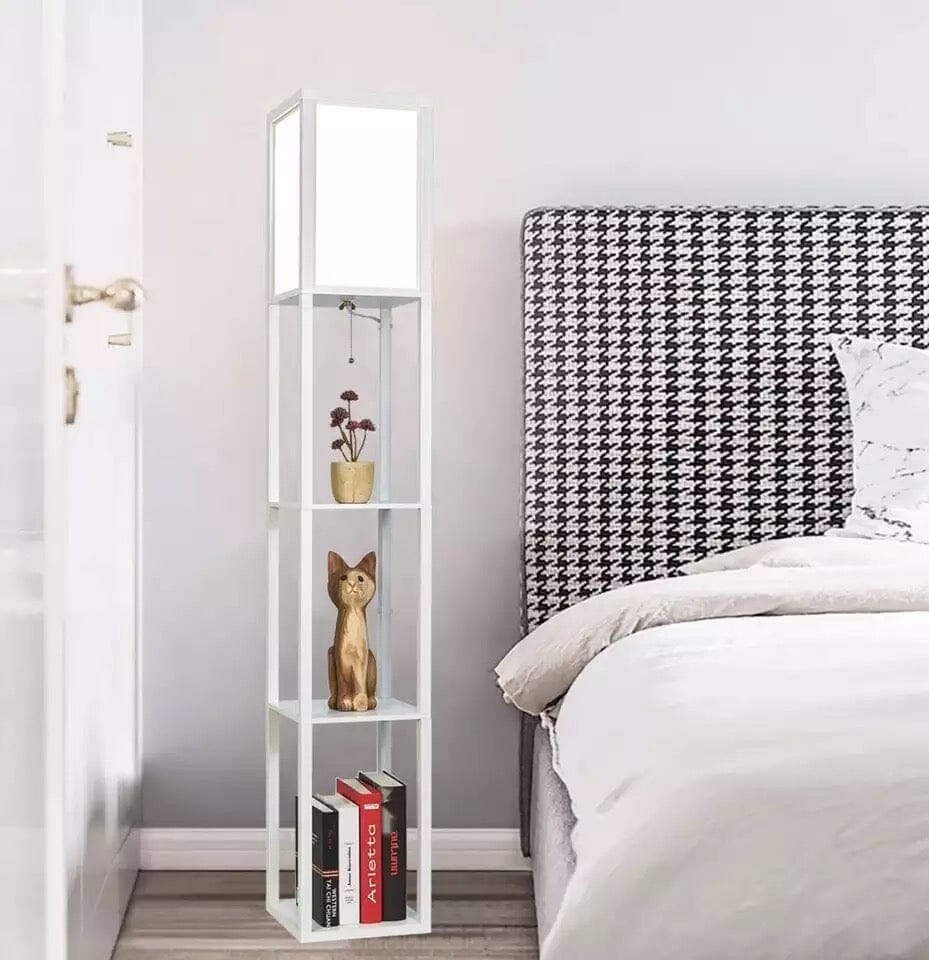 Tall Floor Lamp With Storage Shelves