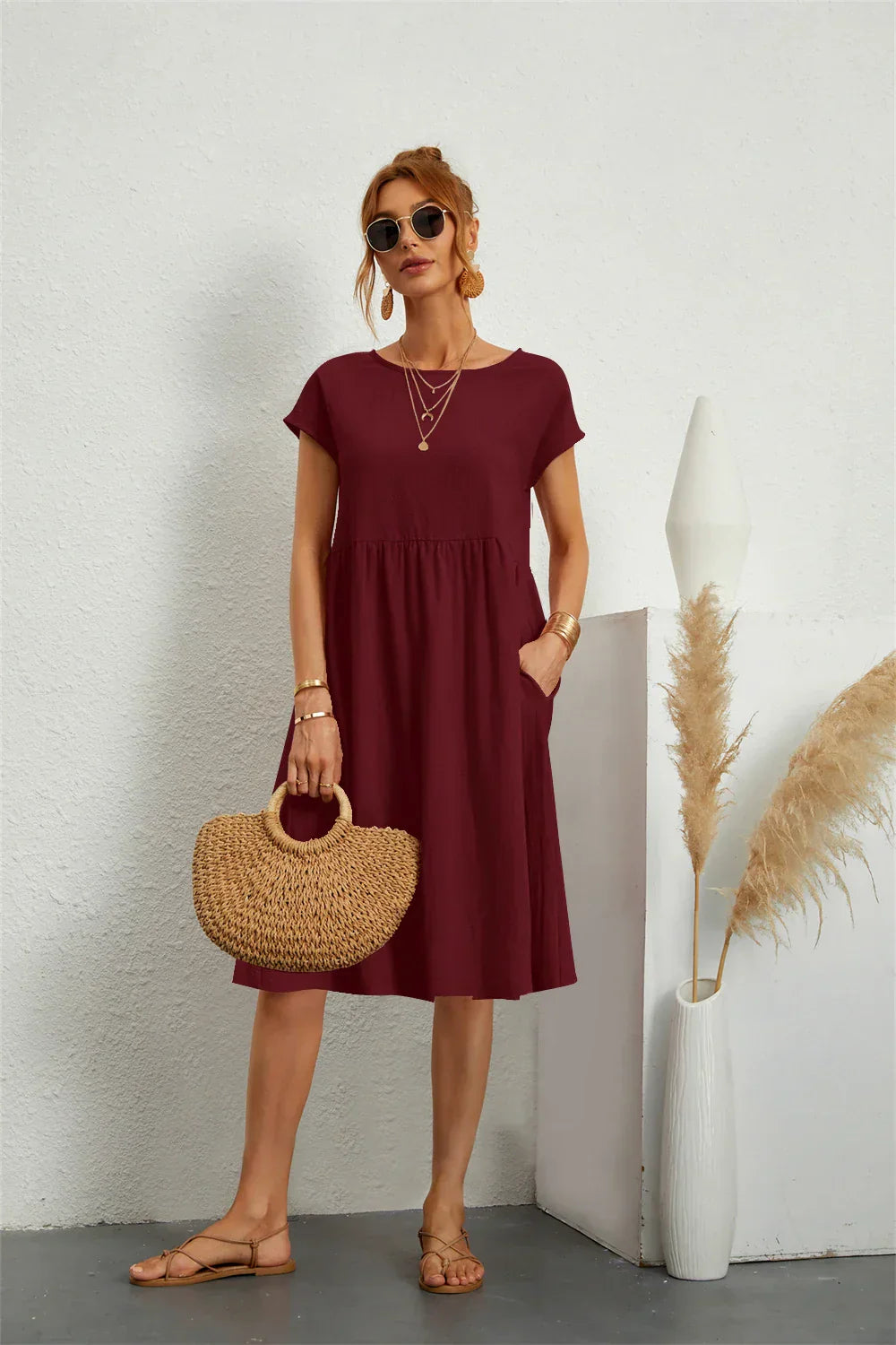 Comfortable Easy Wear Shift Dress for Daily Use