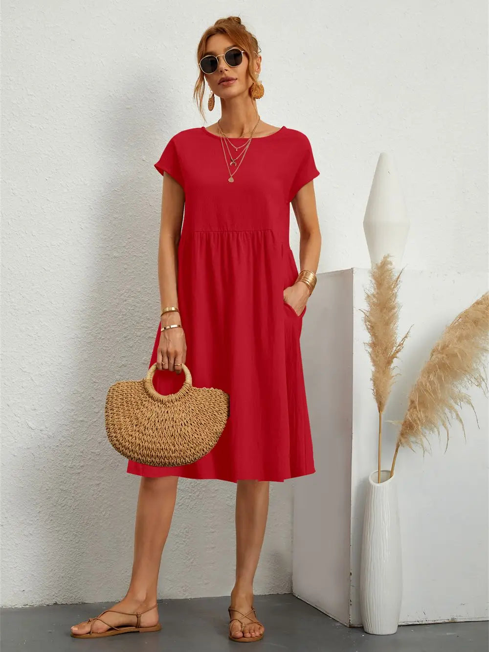 Comfortable Easy Wear Shift Dress for Daily Use