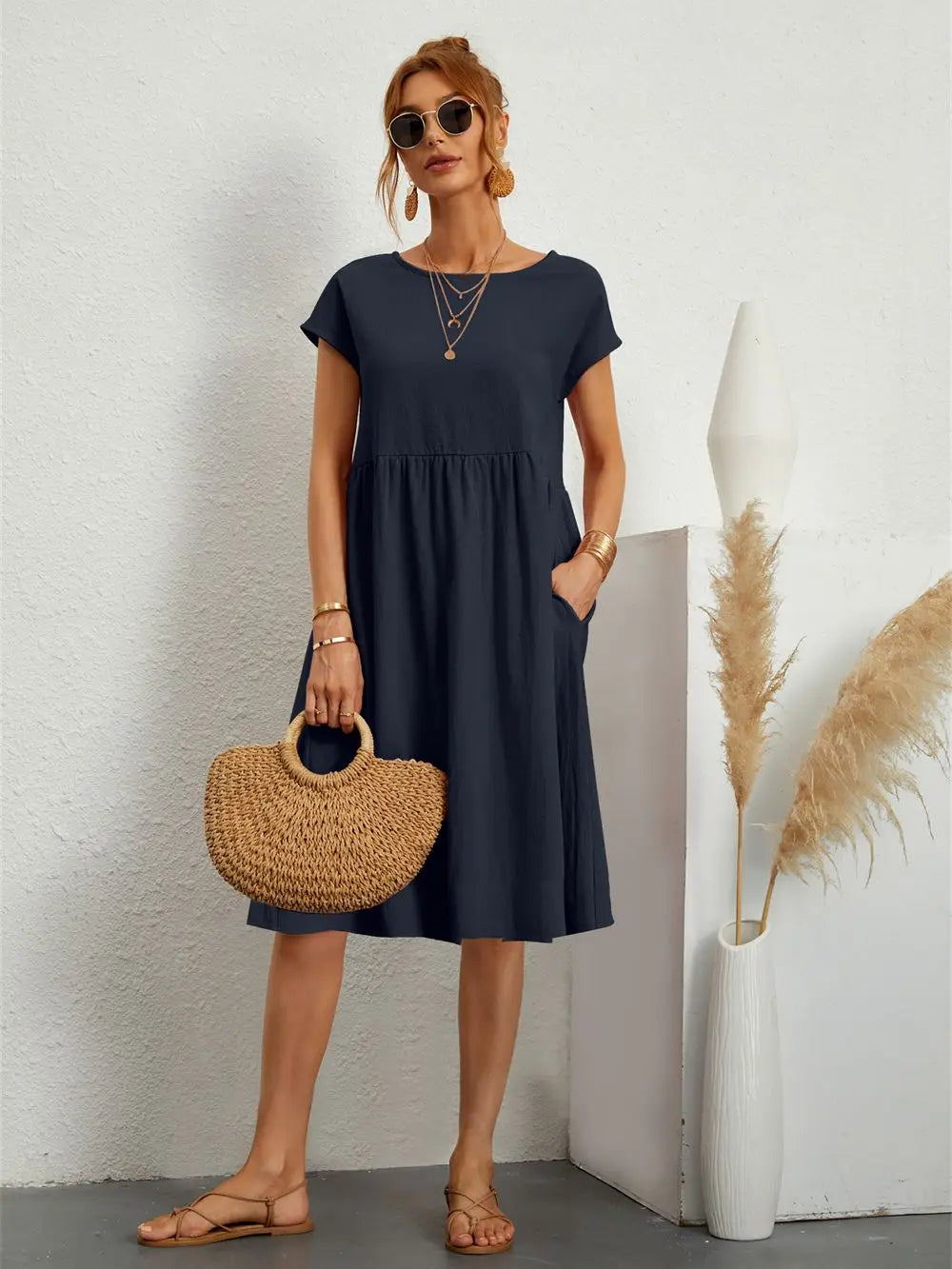 Comfortable Easy Wear Shift Dress for Daily Use