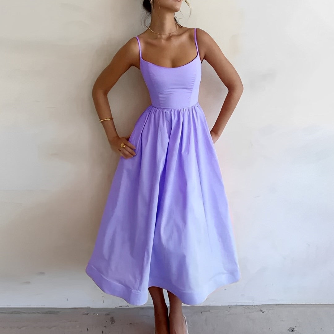 Chic Casual Mid Length Summer Dress
