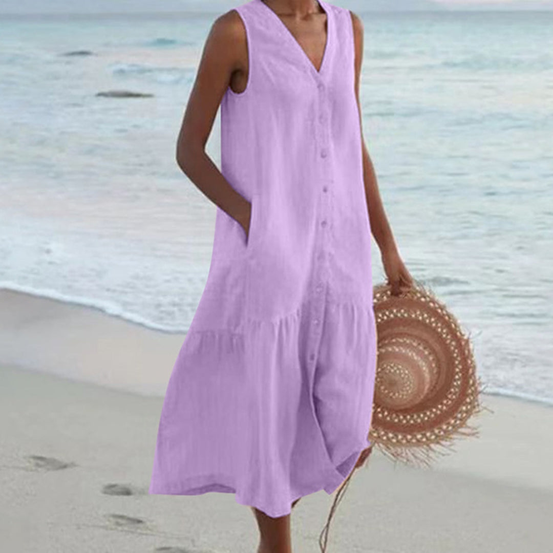 Lynne | Chic Cap Sleeveless Dress