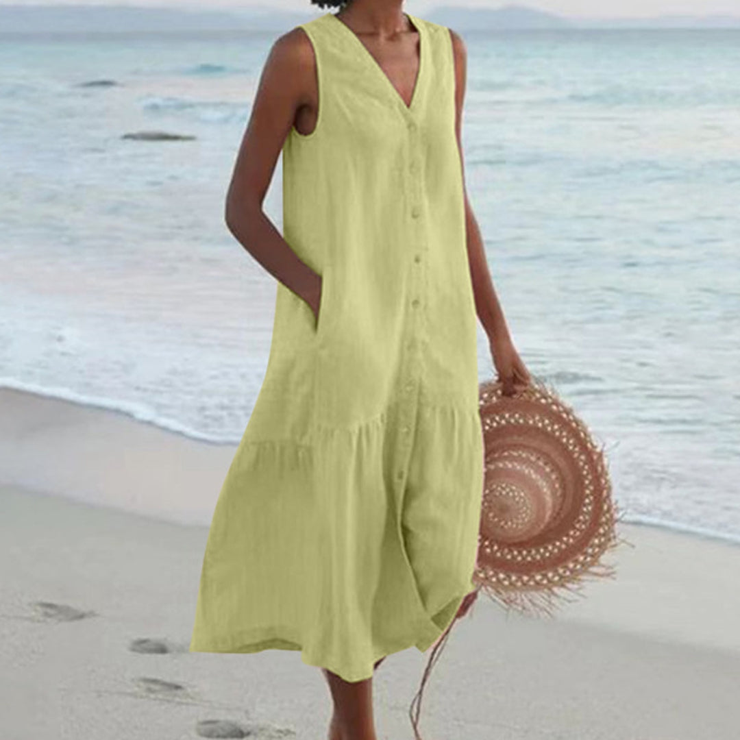 Lynne | Chic Cap Sleeveless Dress