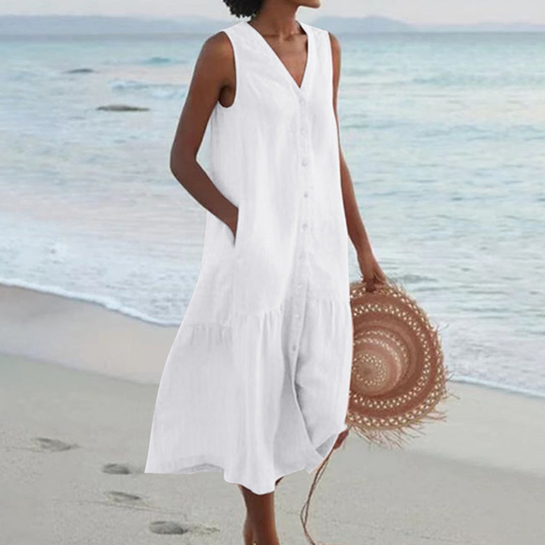 Lynne | Chic Cap Sleeveless Dress