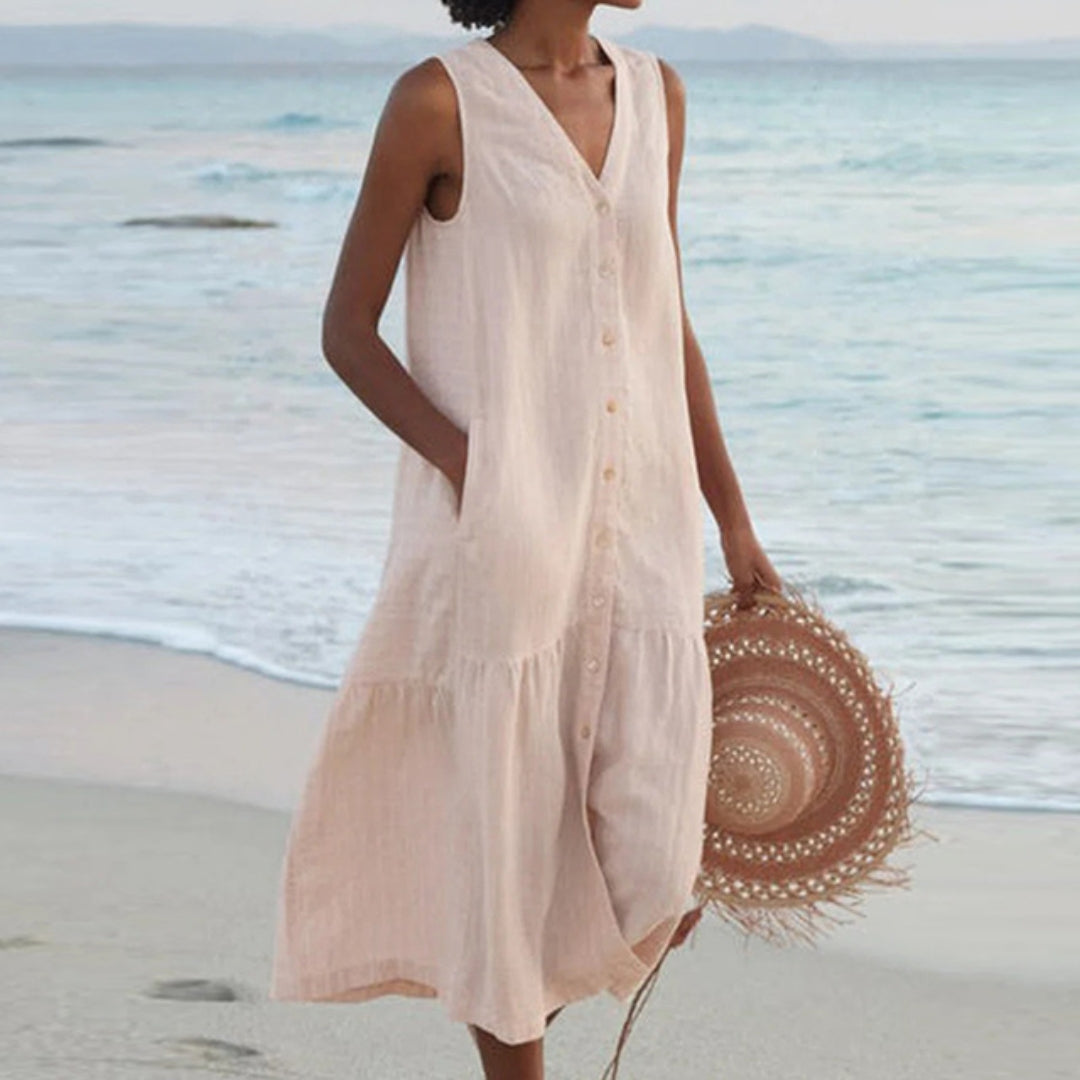 Lynne | Chic Cap Sleeveless Dress