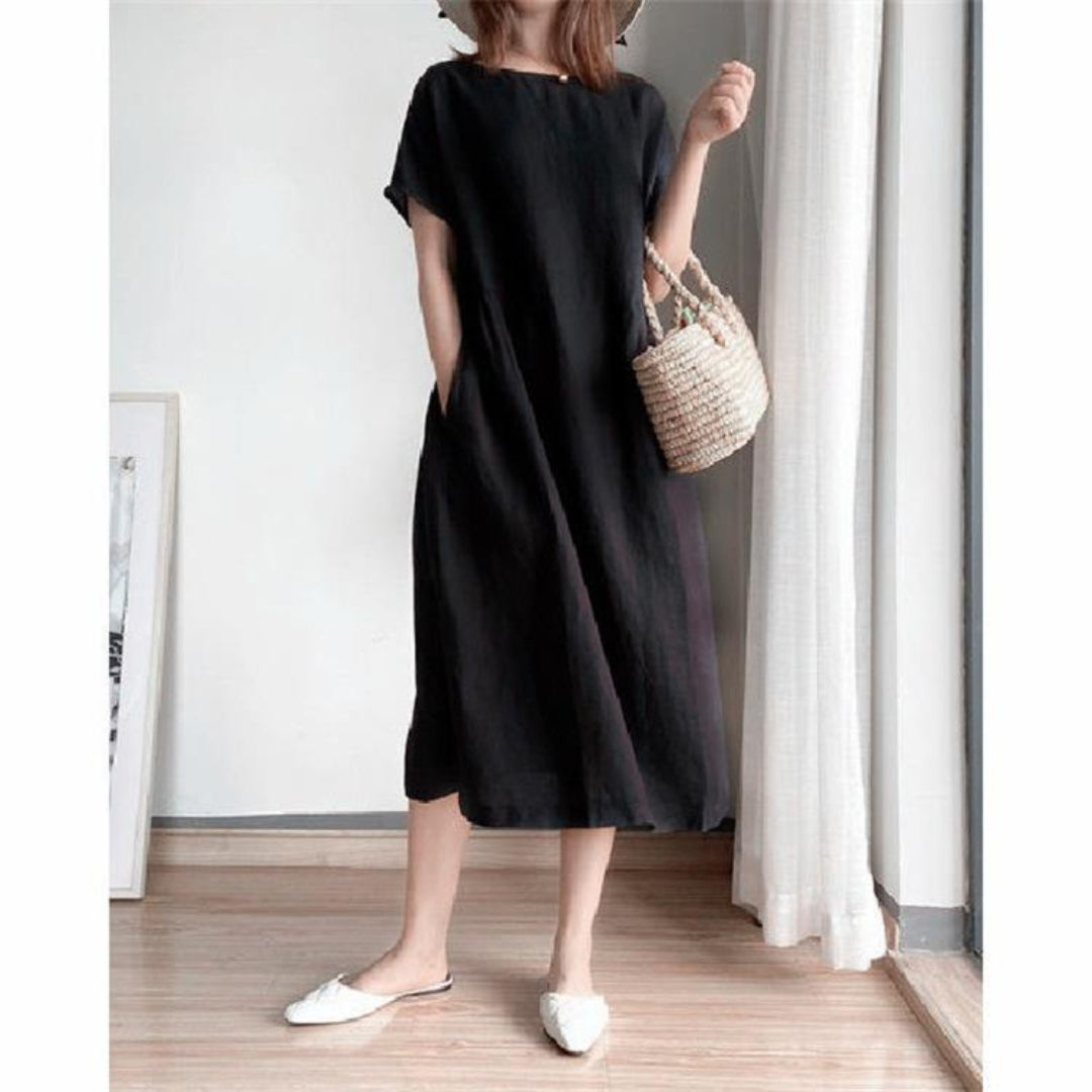 Women's Casual Short Sleeve Sundress - VogeLuxe