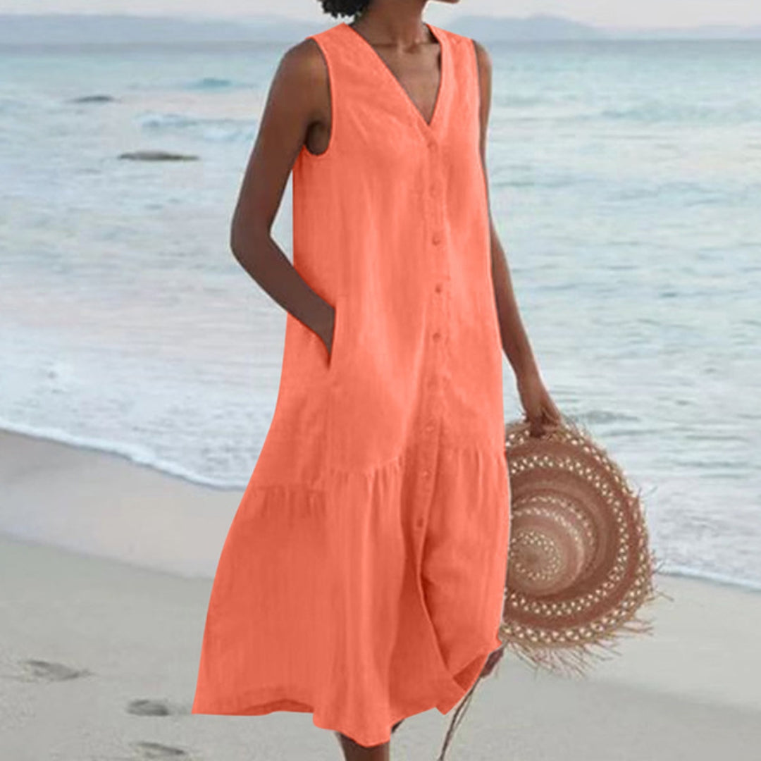 Lynne | Chic Cap Sleeveless Dress