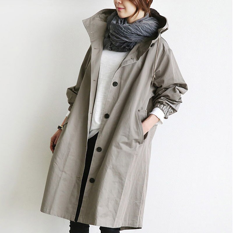 Classic Cotton Trench Coat - VogeLuxe