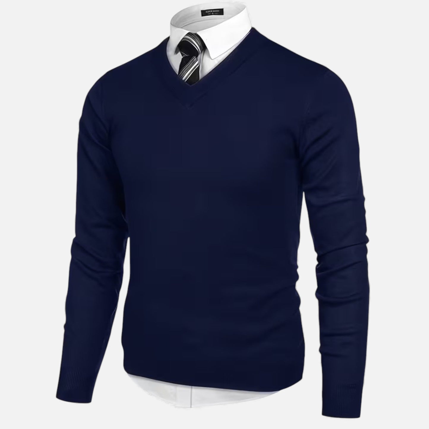 Warm Mens V Neck Winter Sweater