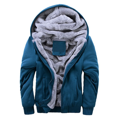 Cozy Mens Fleece Hooded Jacket