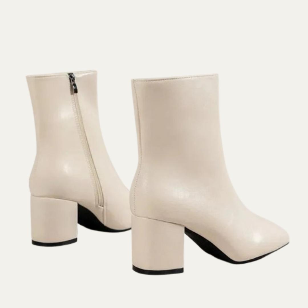 VogeLuxe | Women’s Smooth Pointed-Toe Ankle Boots