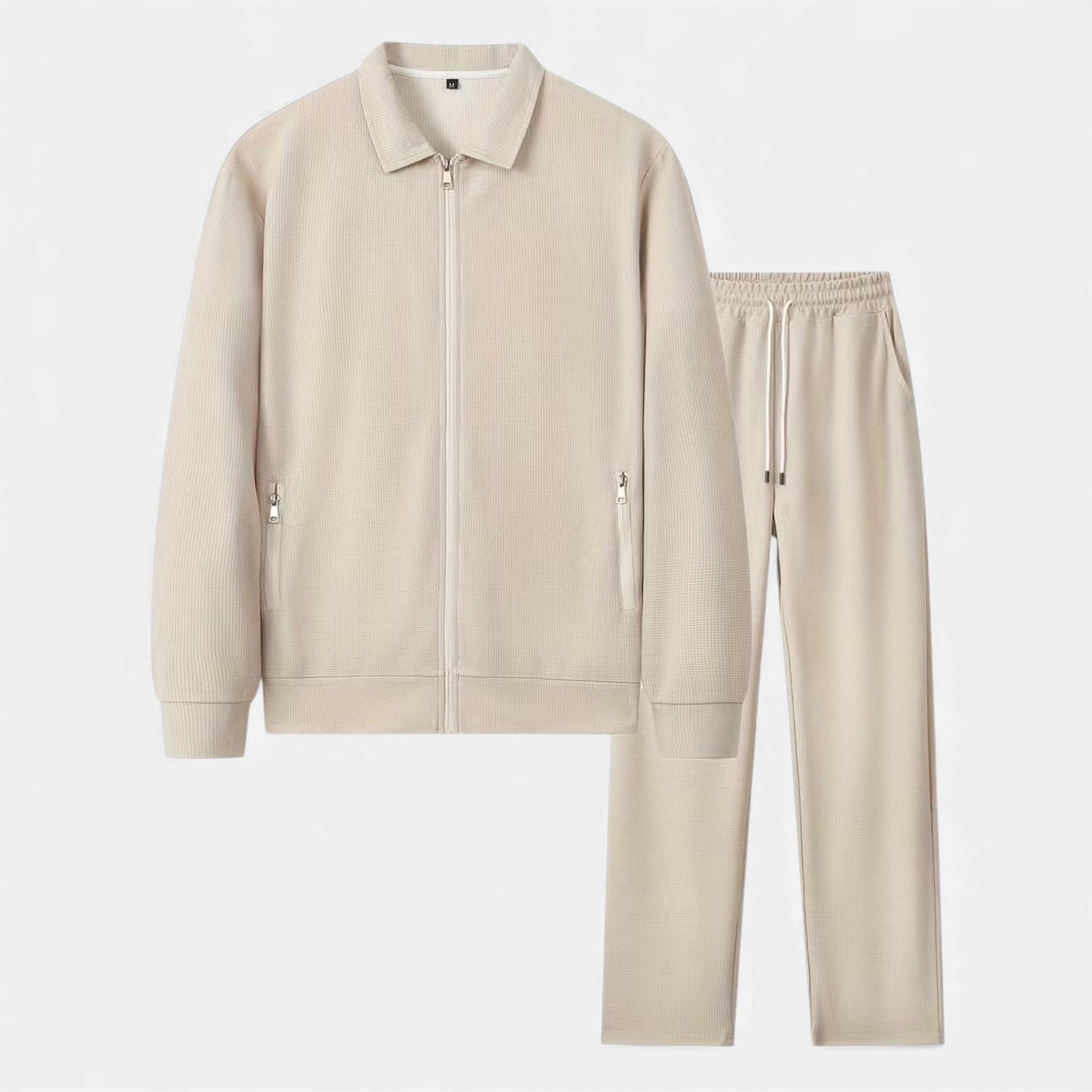 Men's Cozy 2-Piece Woven Knit Casual Set - VogeLuxe