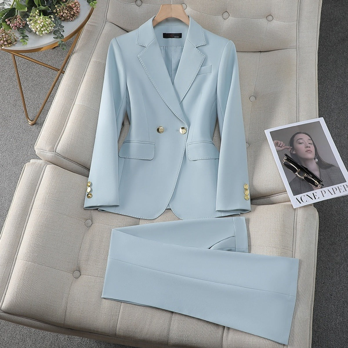 Elegant Ladies Blazer Suit for Formal Events - VogeLuxe