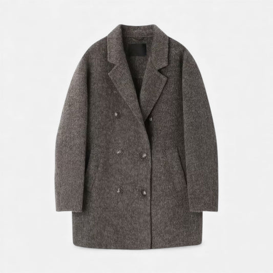 Warm Ladies Classic Wool Winter Jacket - VogeLuxe