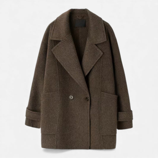 Warm Women's Alpaca Winter Parka Coat - VogeLuxe
