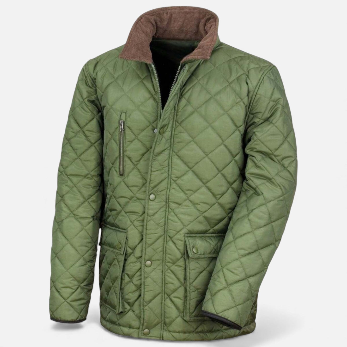 Premium Mens Quilted Fleece Jacket - VogeLuxe