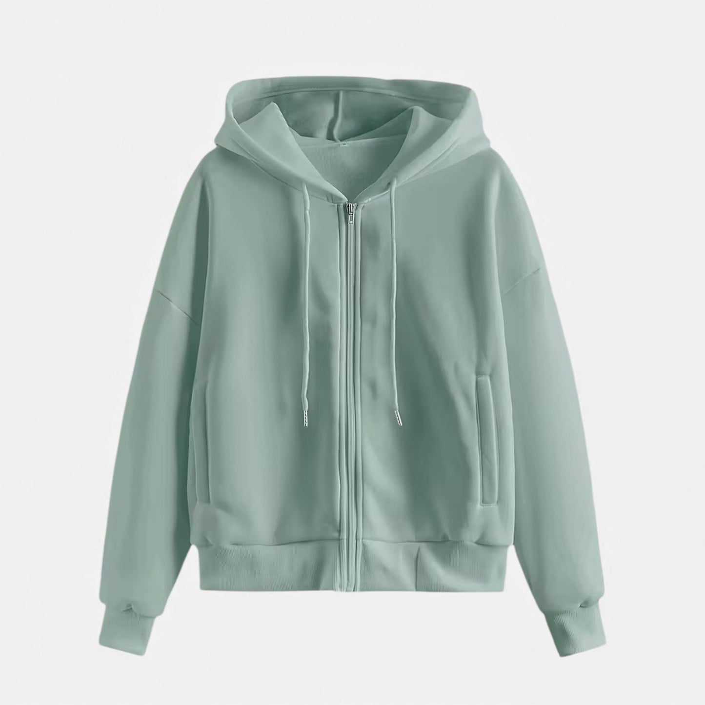 Cozy Women's Zipper Hooded Sweater