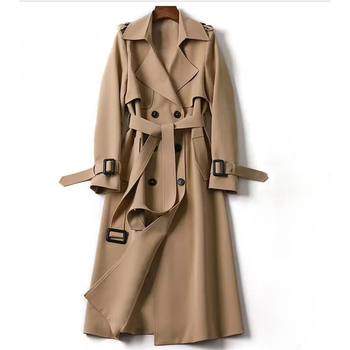 Classic Ladies Water Repellent Trench Coat - BritishElegance