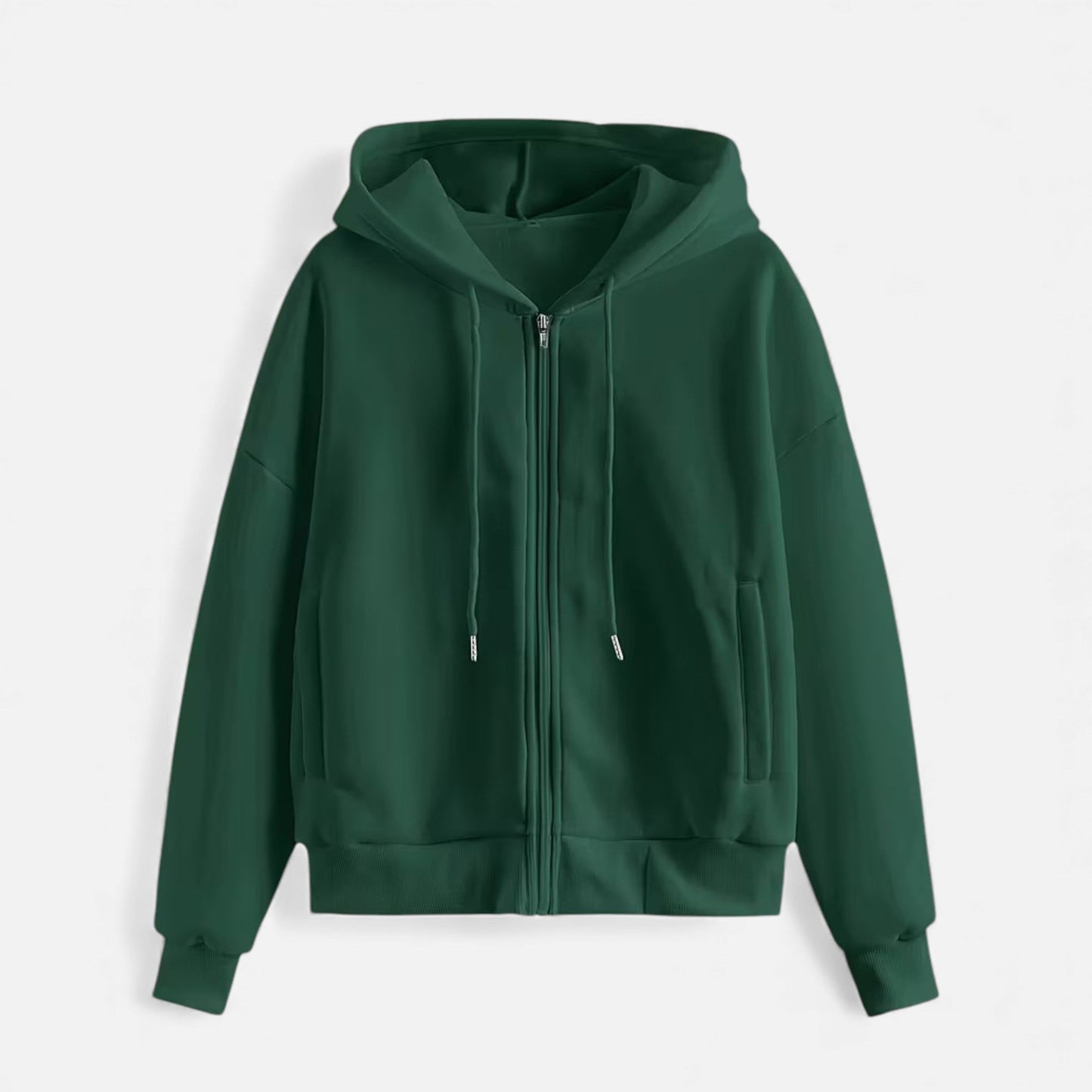 Cozy Women's Zipper Hooded Sweater