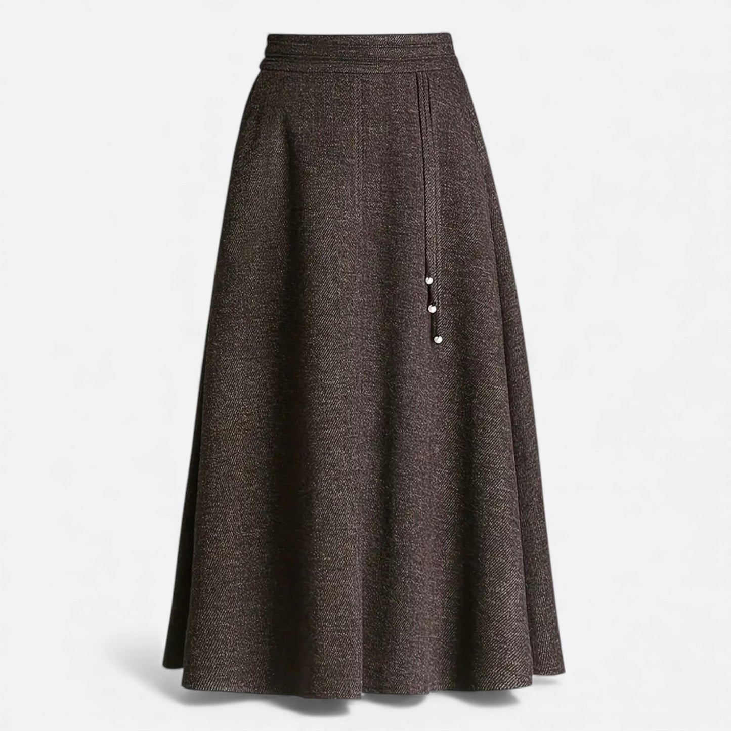 Chic Tweed Mini Skirt with Pockets - VogeLuxe