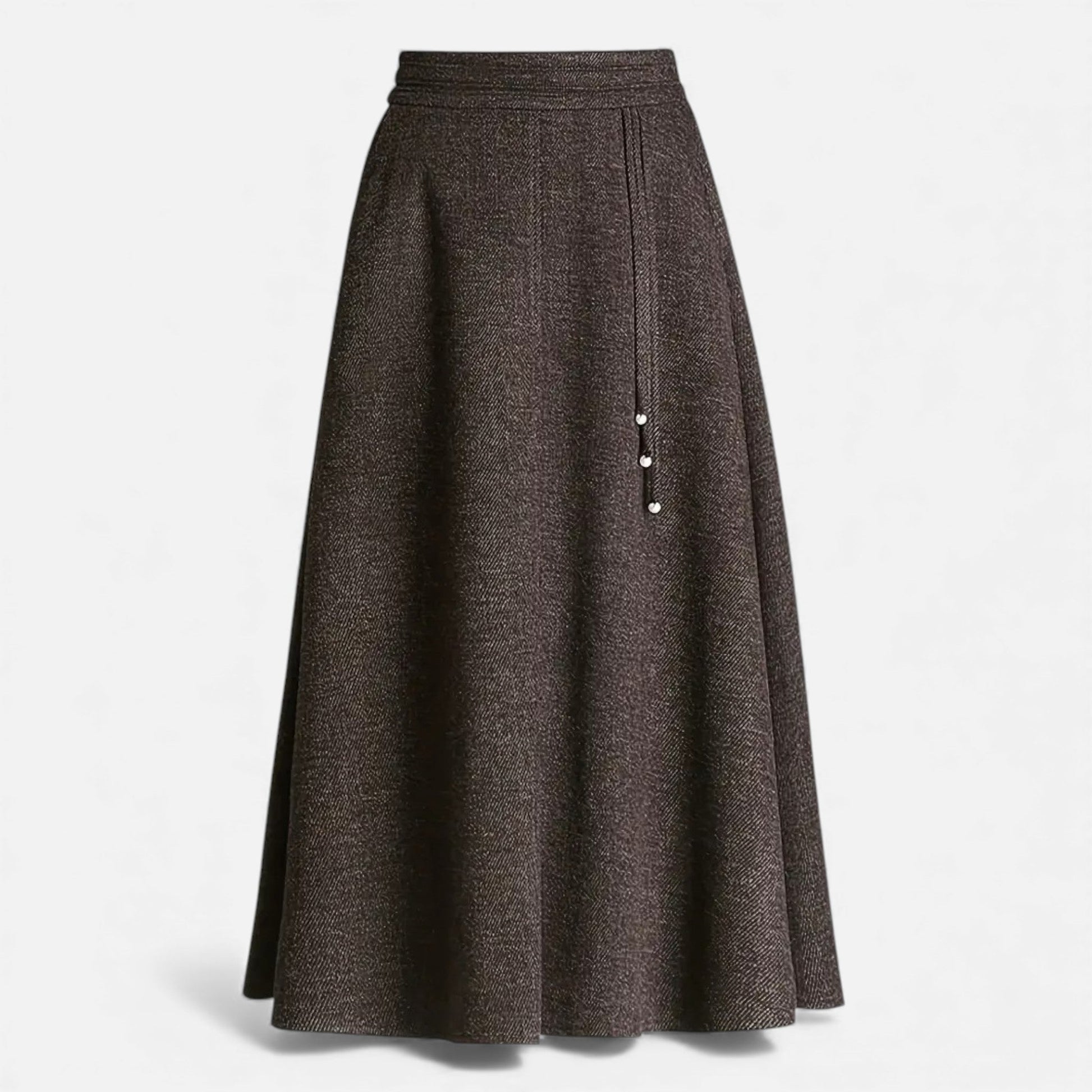Chic Tweed Mini Skirt with Pockets - VogeLuxe