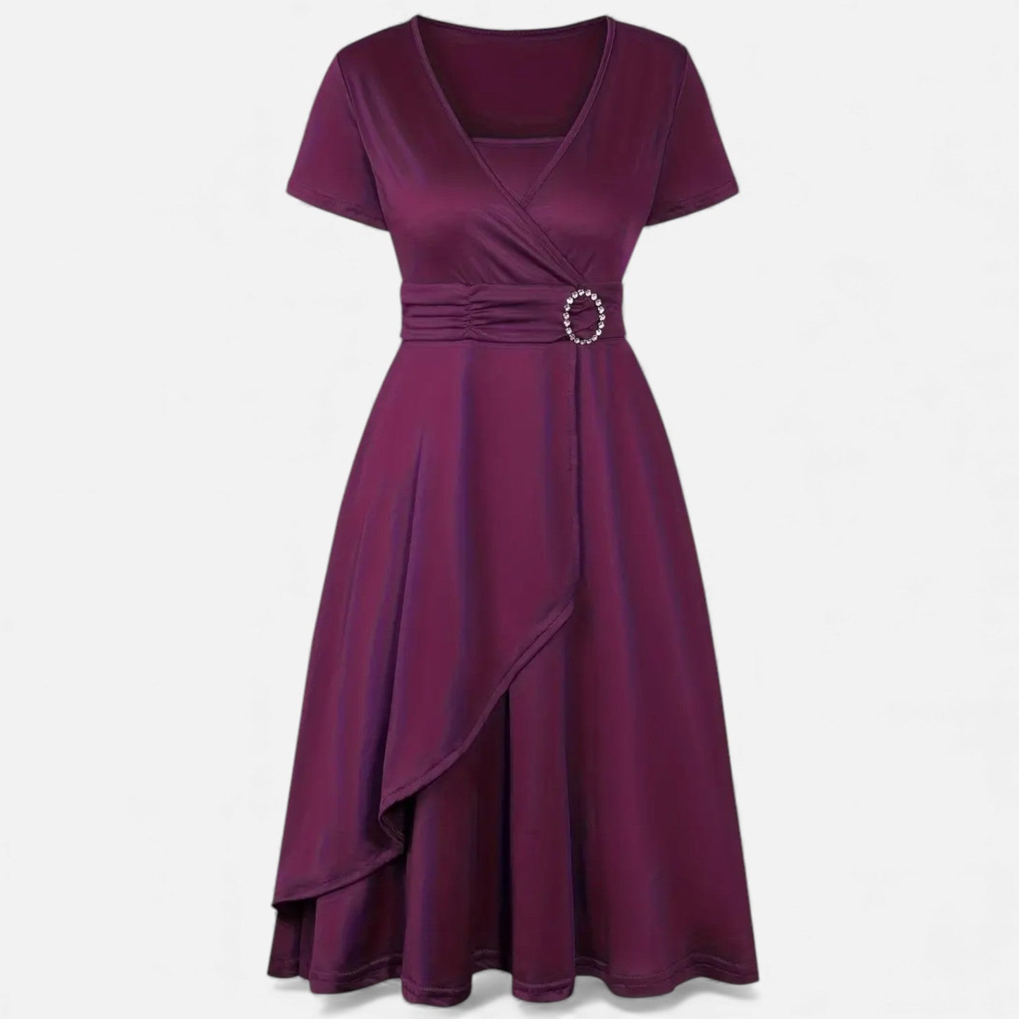 Glittering V Neck Formal Gown For Women