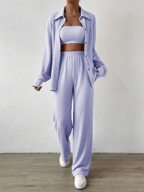 Comfy Women's Knit Tracksuit Set for Everyday Wear - BritishElegance